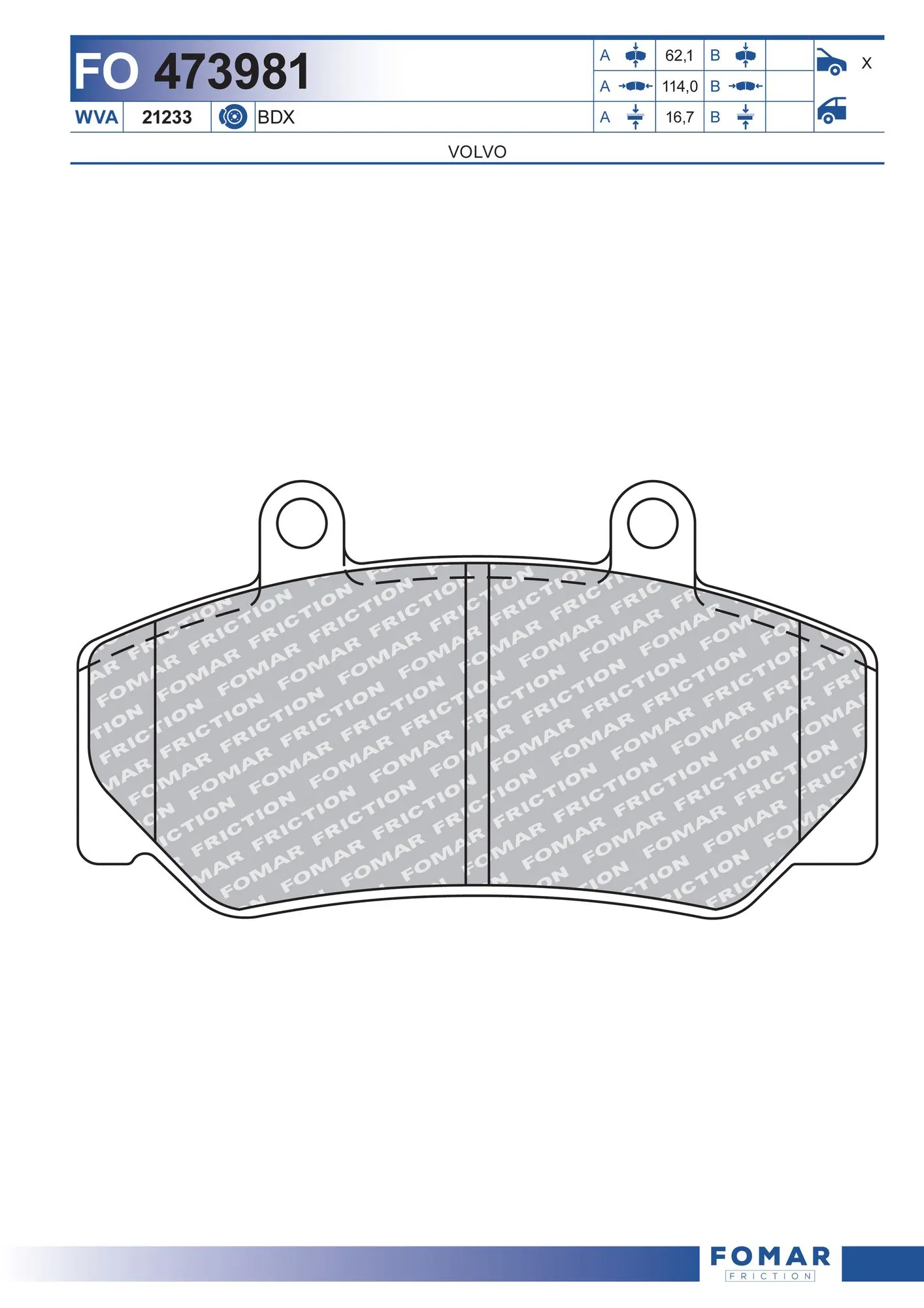 Brake Pad Set, disc brake